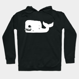 Whale Doodle White Hoodie